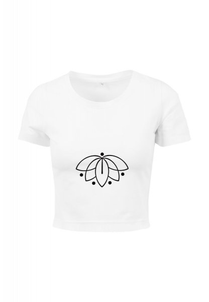 Lotus T-Shirt Weiß