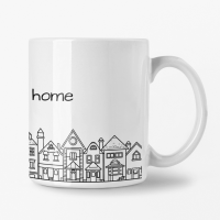 Tasse 355ml - Weiß - Home Sweet Home