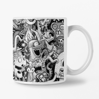 Tasse 355ml - Weiß - Monster V2